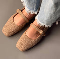 Cozy Brown Ballet Flats