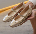 Golden Ballet Flats