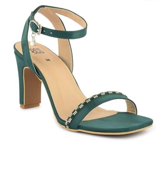 Green Pearl Heels