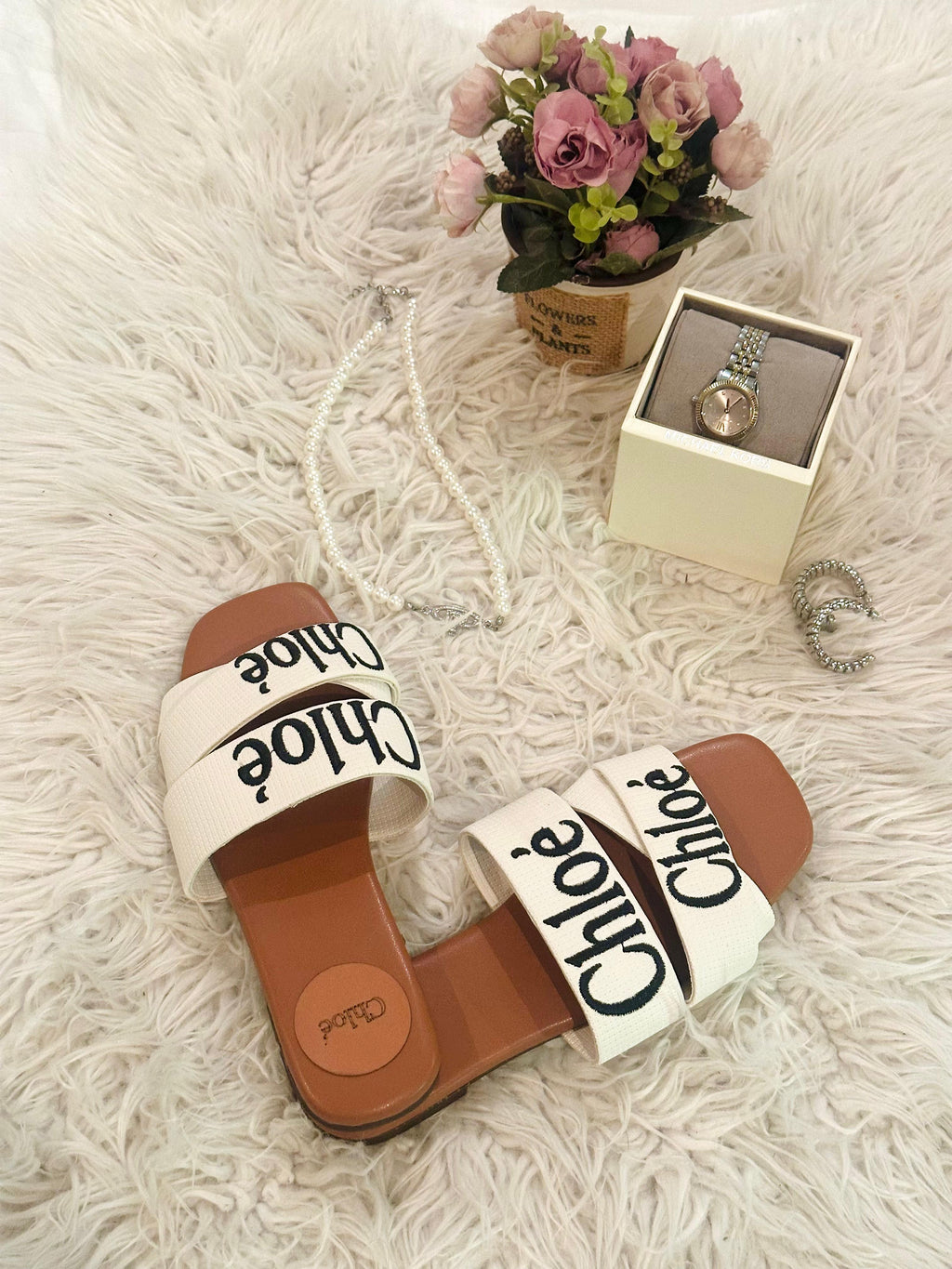 White Summer Flats for Women