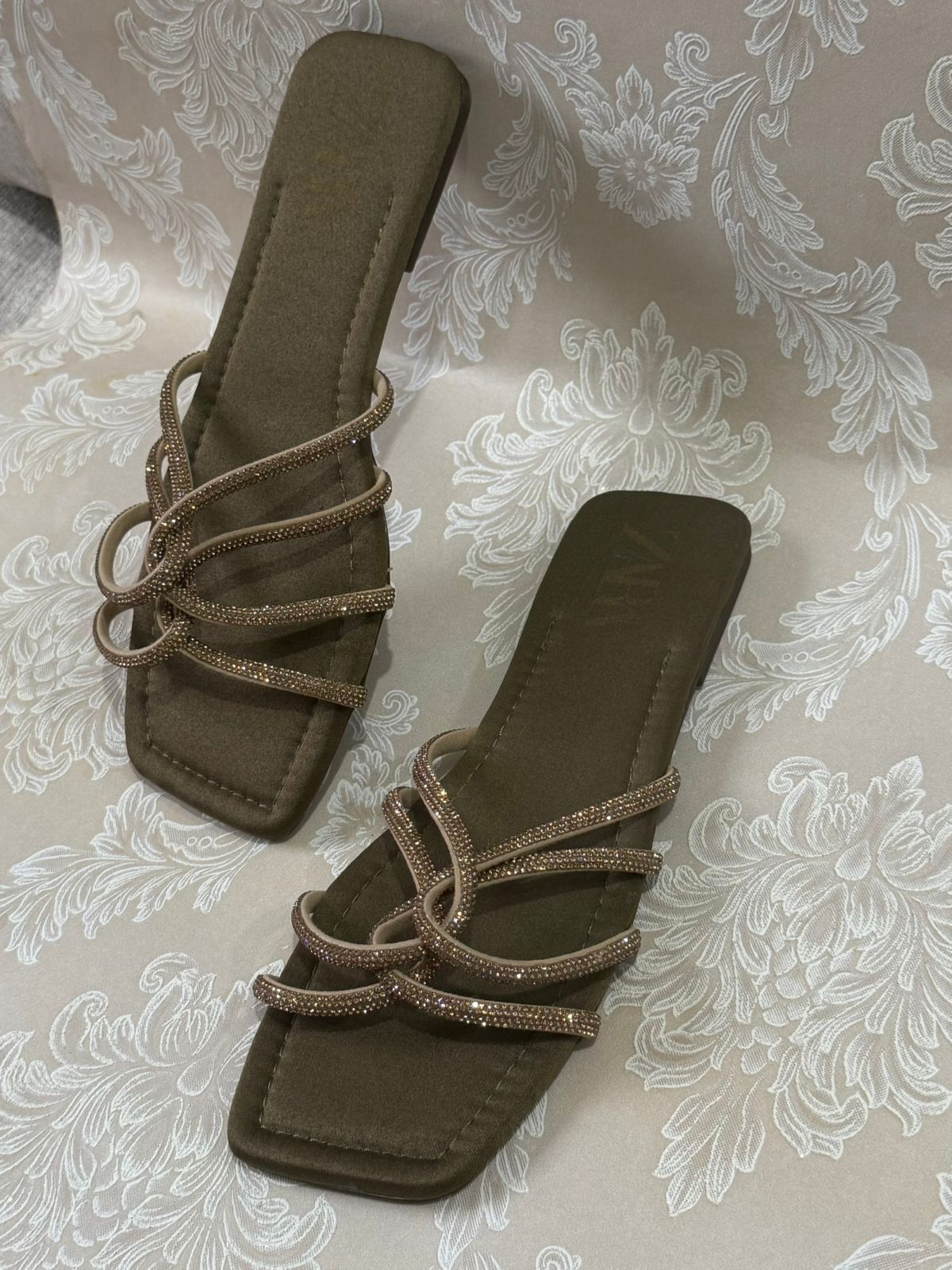 Brown Strap Flats