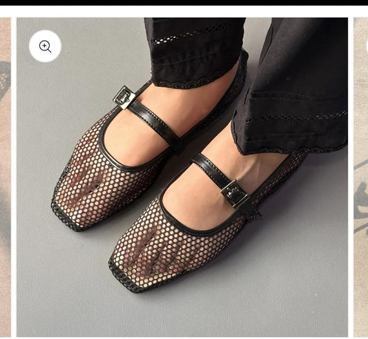 Women Black Ballet Flats